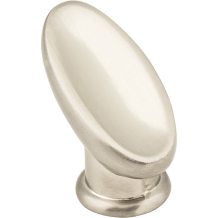 1-1/16 Overall Length Satin Nickel Oval Capri Cabinet Knob